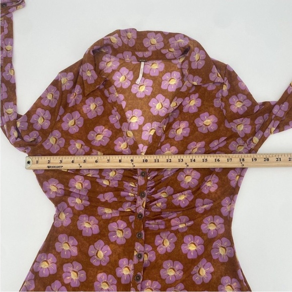 🌸FREE PEOPLE🌸LUCKY SHIRTEE🌸PINK DAISIES🌸 - Picture 12 of 16